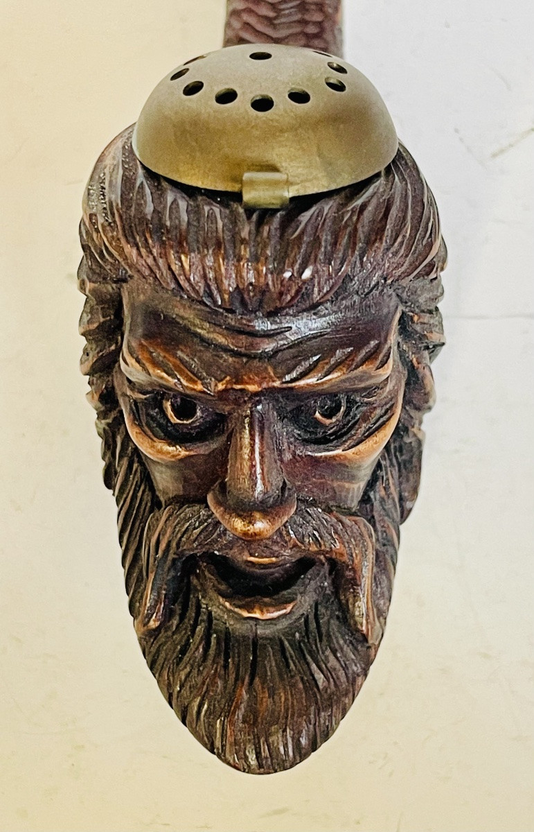 Carved Wooden Pipe-photo-7